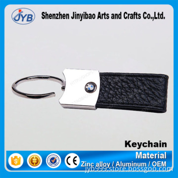 Wholesale High Quality cheap custom leather keychain